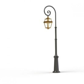 Place des Vosges 02.09. | Bischofsstab-Mastleuchte aus Messing von Roger Pradier